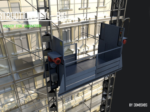 Construction Lift - Big Version Model 3D