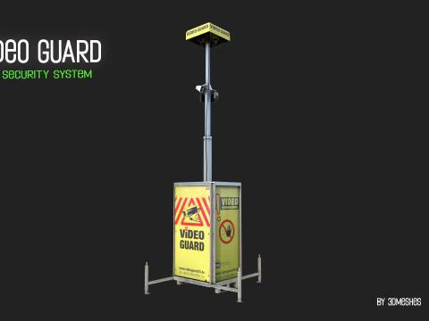 Video Guard - Construction sites security camera 3D Model
