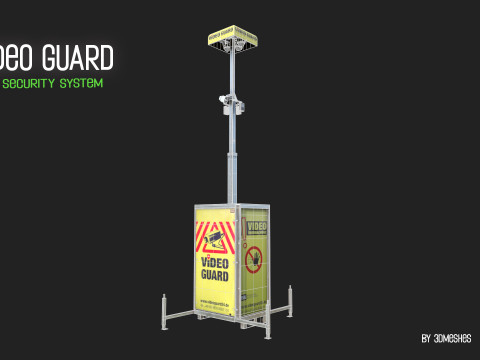 Video Guard - Construction sites security camera Modelo 3D