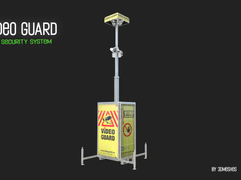 Video Guard - Construction sites security camera 3D Model