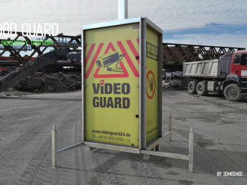 Video Guard - Construction sites security camera 3D Model