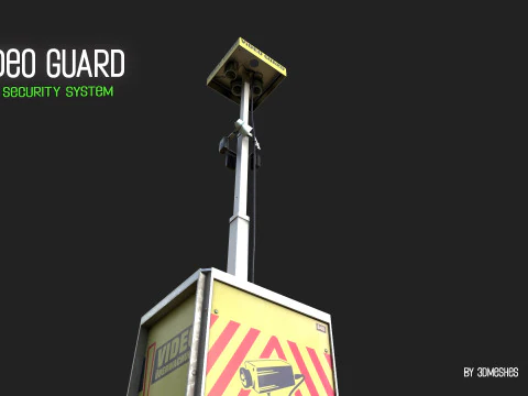 Video Guard - Construction sites security camera 3D Model