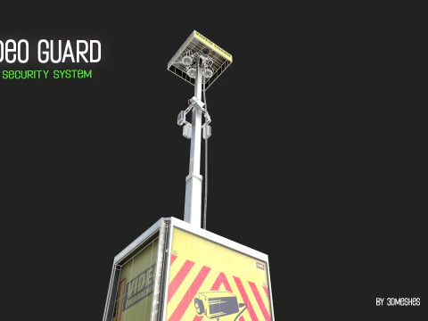 Video Guard - Construction sites security camera 3D Model