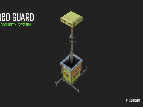 Video Guard - Construction sites security camera 3D Model