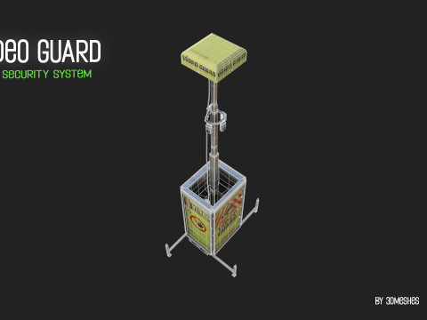 Video Guard - Construction sites security camera Modelo 3D