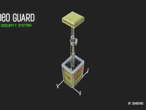 Video Guard - Construction sites security camera 3D Model