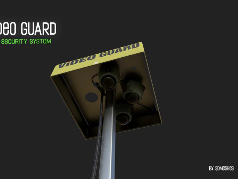 Video Guard - Construction sites security camera 3D Model