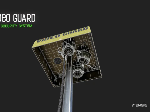 Video Guard - Construction sites security camera 3D Model
