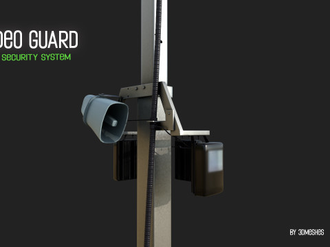 Video Guard - Construction sites security camera Modelo 3D