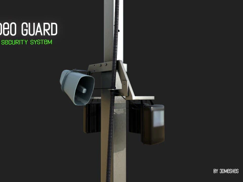 Video Guard - Construction sites security camera 3D Model