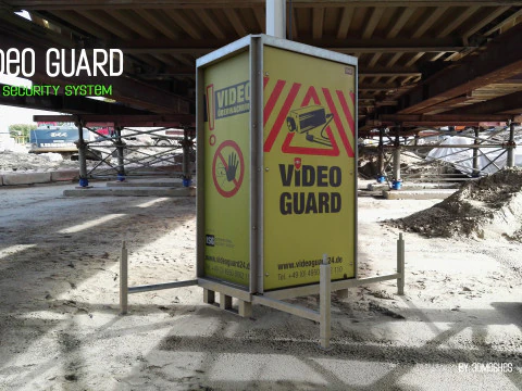 Video Guard - Construction sites security camera 3D Model