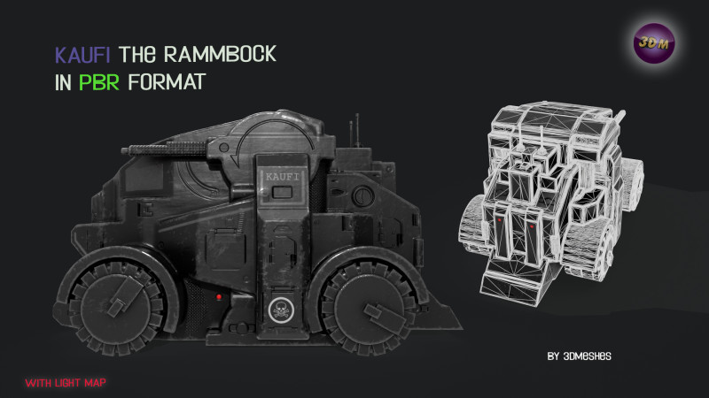 KAUFI the Rammbock 3D Модель .c4d .max .obj .3ds .fbx .stl .blend