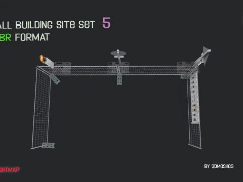 Small Building Site Set 5 in PBR format 3D Model