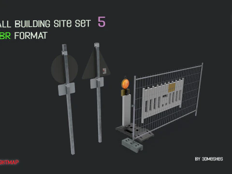 Small Building Site Set 5 in PBR format 3D Model