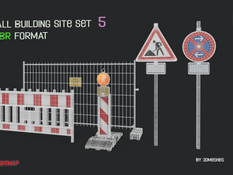 Small Building Site Set 5 in PBR format 3D Model