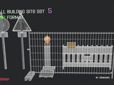 Small Building Site Set 5 in PBR format 3D Model