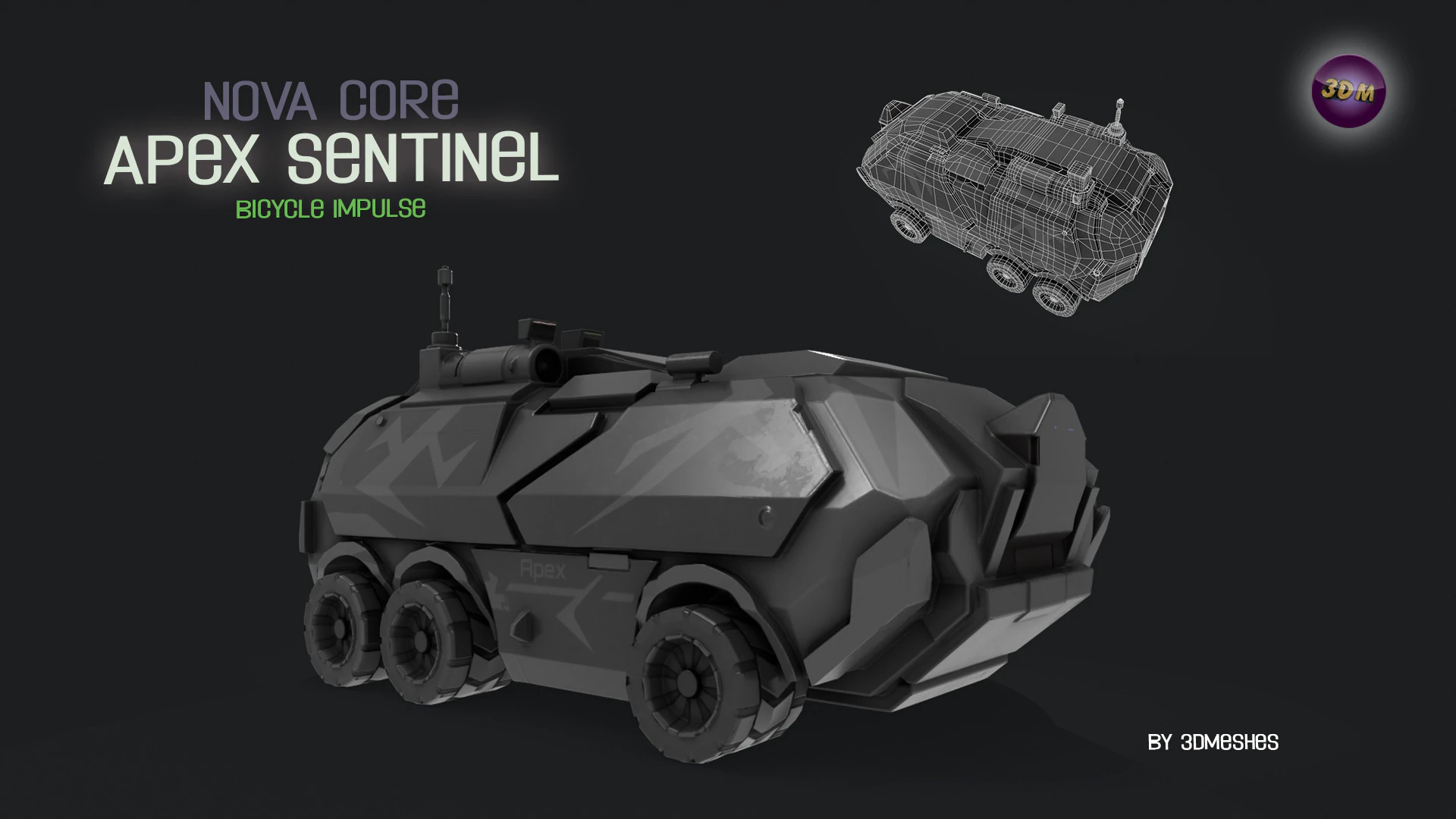 Nova Core - Apex Sentinel - Bicycle impulse 3D Model .c4d .max .obj .3ds .fbx .stl .blend