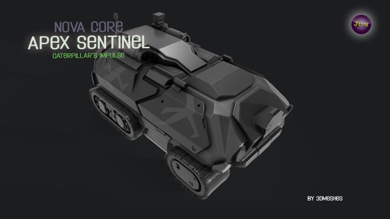 Nova Core - Apex Sentinel - Caterpillars impulse Modèle 3D .c4d .max .obj .3ds .fbx .stl .blend