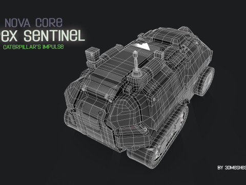 Nova Core - Apex Sentinel - Caterpillars impulse Modèle 3D