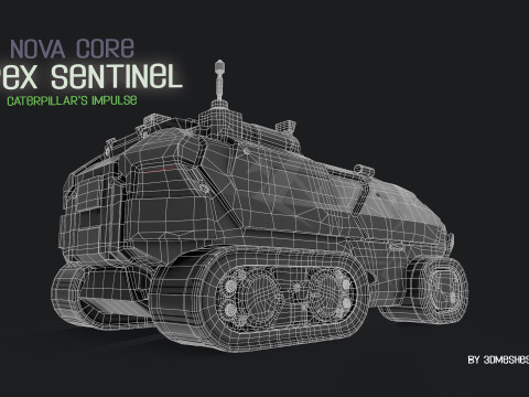 Nova Core - Apex Sentinel - Caterpillars impulse Modèle 3D