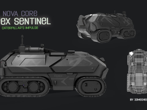 Nova Core - Apex Sentinel - Caterpillars impulse Modèle 3D