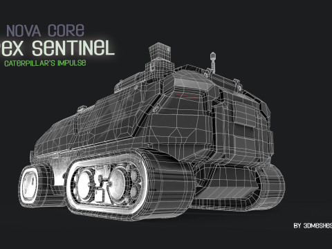 Nova Core - Apex Sentinel - Caterpillars impulse Modèle 3D