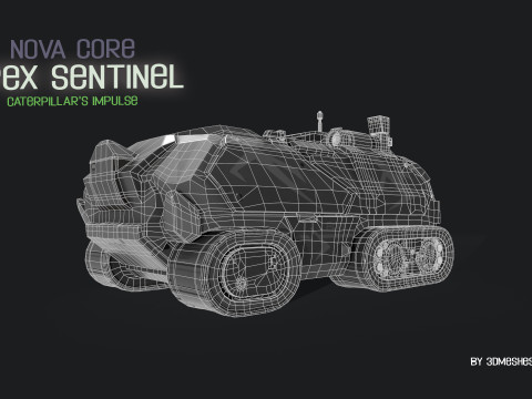 Nova Core - Apex Sentinel - Caterpillars impulse Modèle 3D