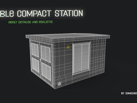 Cable compact station 3D Model