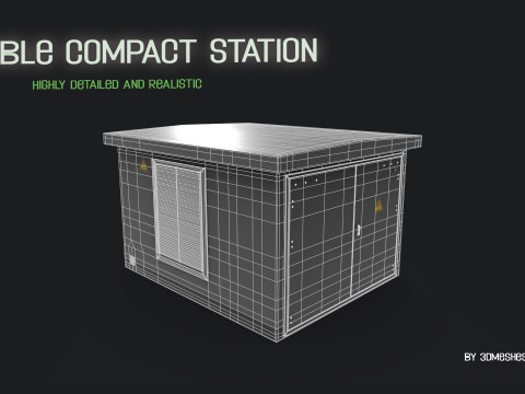 Cable compact station 3D Model