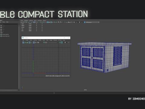 Cable compact station 3D Model