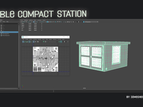 Cable compact station 3D Model