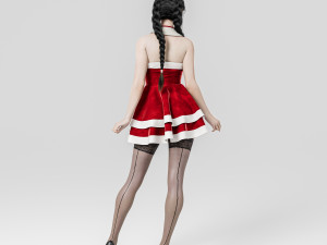 Merry Christmas Girl 3D मॉडल