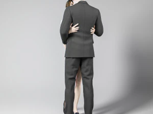Couple in love 001 3D Model