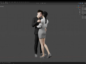 Couple in love 001 3Dモデル