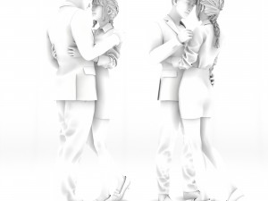 Couple in love 001 3Dモデル