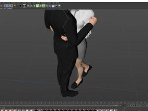 Couple in love 001 3D Model
