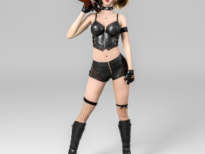 A sexy girl in pose Model 3D