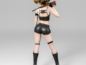 A sexy girl in pose Model 3D