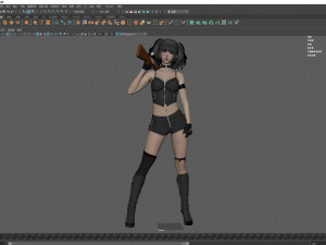 A sexy girl in pose Model 3D