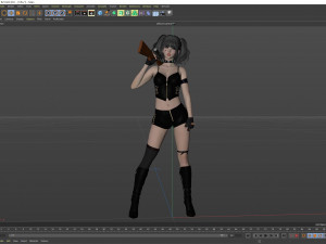 A sexy girl in pose Model 3D