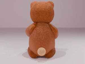 Teddy bear with patch 3D Model