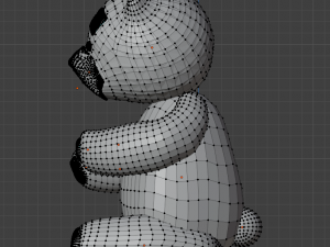 Teddy bear with patch 3D 모델
