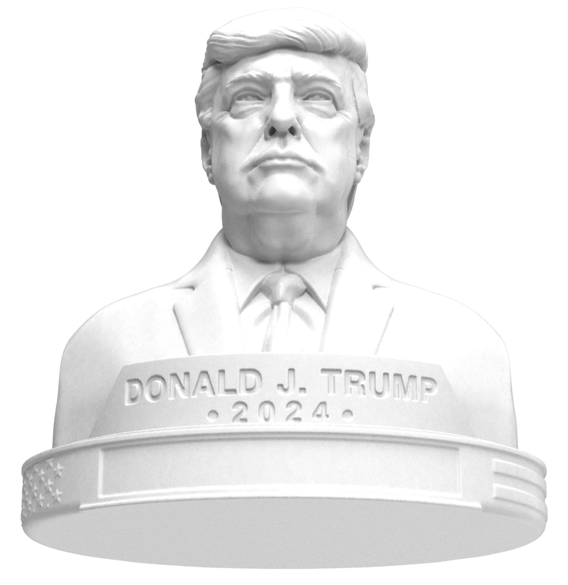 Donald Trump Bust 3D Model .c4d .max .obj .3ds .fbx .stl .blend 