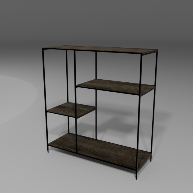 Shelf 3D Model .c4d .max .obj .3ds .fbx .stl .blend 