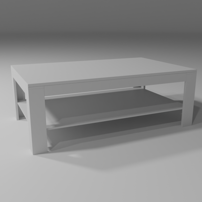 Coffee Table 3D Модель .c4d .max .obj .3ds .fbx .stl .blend 
