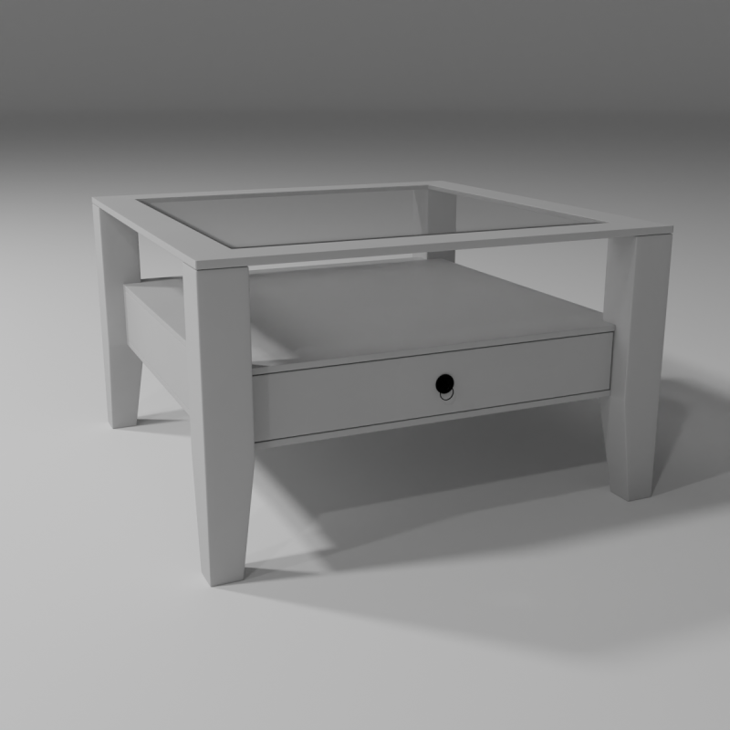 Coffee Table 3D Model .c4d .max .obj .3ds .fbx .stl .blend 