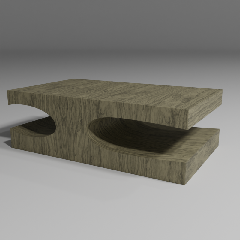 Coffee Table Model 3D .c4d .max .obj .3ds .fbx .stl .blend 