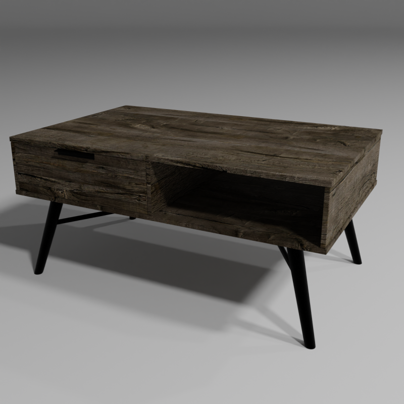 Coffee Table 3D Model .c4d .max .obj .3ds .fbx .stl .blend 