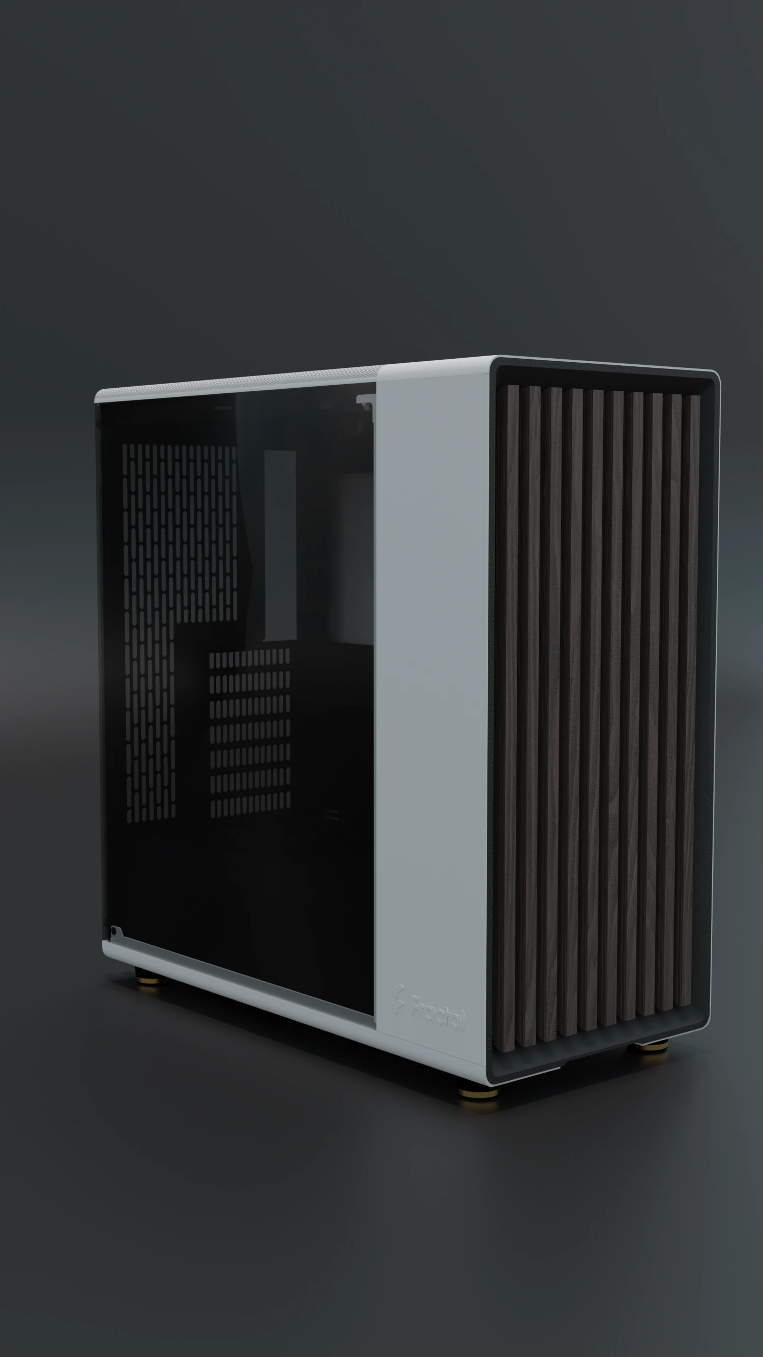 Fractal Design North Case 3D Model .c4d .max .obj .3ds .fbx .stl .blend