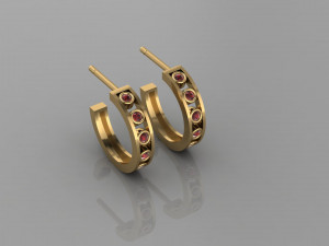 Earring Code 25 3D Print Model